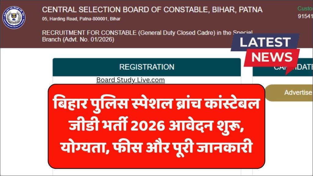 Bihar Police Special Branch Vacancy 2026